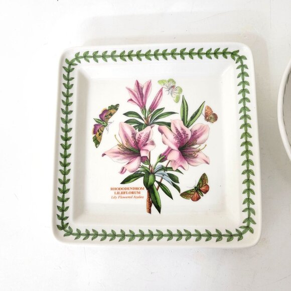Portmeirion Botanic Garden Heart & Square Dishes - Picture 3 of 7